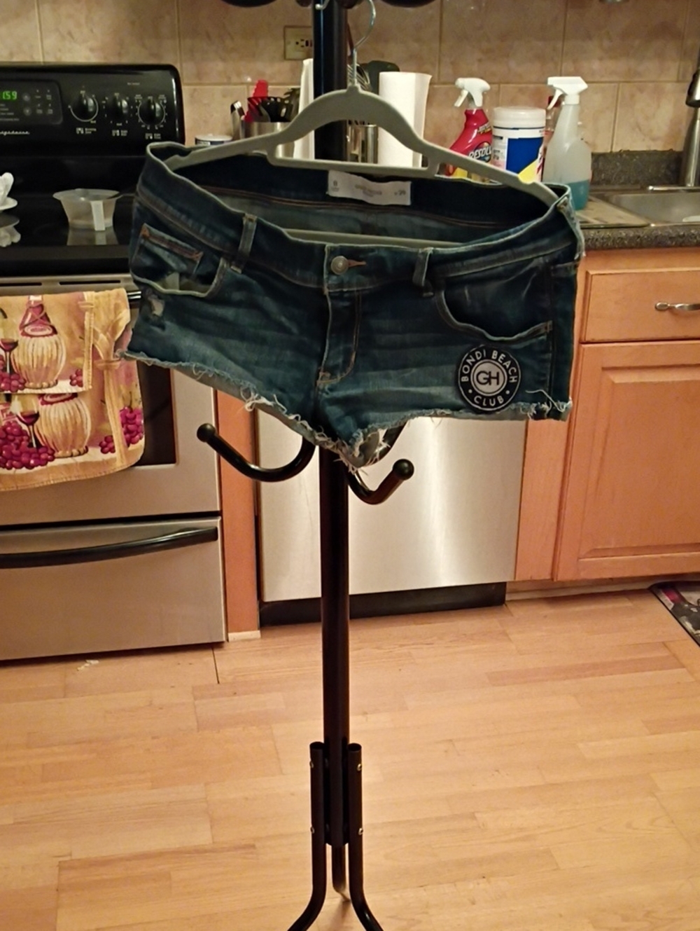 Gilly Hicks Dark Blue Distressed Denim Cutoff Shorts